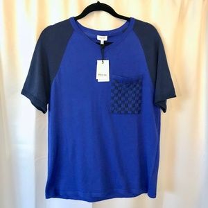Hyden Yoo Short Sleeve With Checkered Pocket Knit